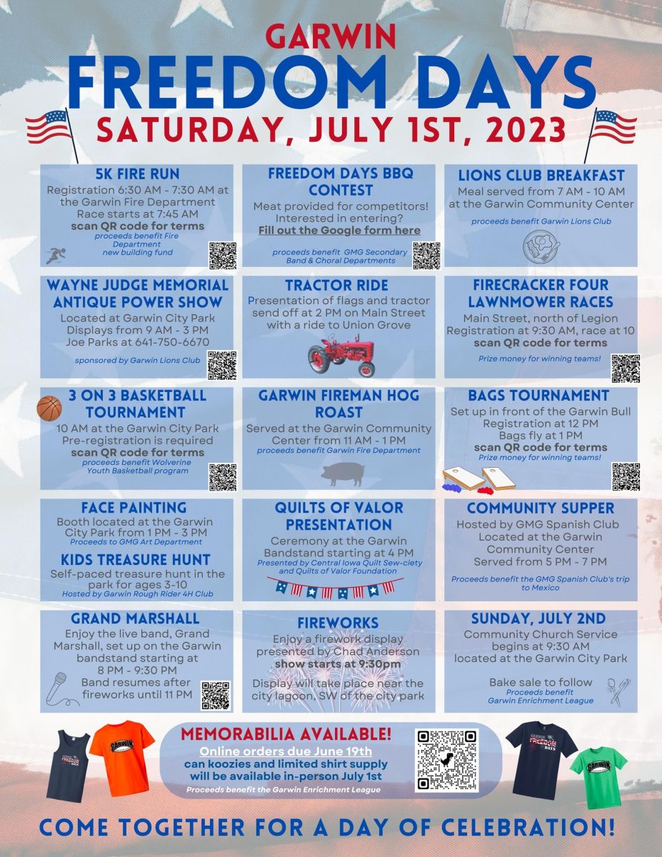 2023 Freedom Days schedule